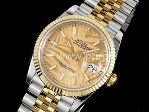 로렉스 데이저스트 36mm 옐로우골드 다이얼 | DateJust 36 SS_YG 126233 JDF 1_1 Best Edition New YG Textured Dial on Jubilee Bracelet A2824_files