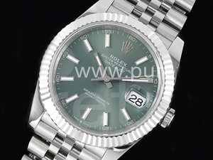 로렉스 데이저스트 41mm 그린 다이얼 | DateJust 41 126334 JDF 1_1 Best Edition 904L Steel Green Dial on SS Jubilee Bracelet VR3235