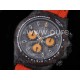 로렉스 데이토나 카본 베젤 오렌지 다이얼 | Daytona DIW Carbon OMF Best Edition Carbon_Orange Dial on Orange Nylon Strap A4130