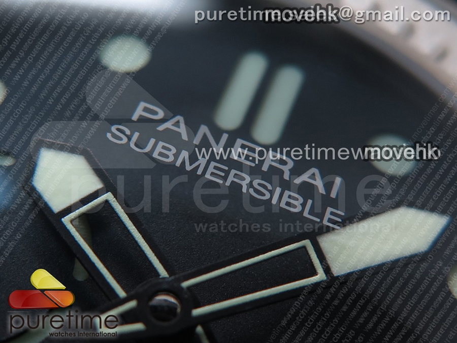 파네라이 팸984 서브머시블 블랙 다이얼 | PAM984 Mike Horn Submersible VSF 1:1 Best Edition Black Dial on Black Nylon Strap P.9010 Clone