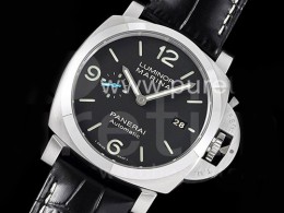 파네라임 팸 1312 블랙 다이얼 | PAM1312 W VSF 1:1 Best Edition Black Dial on Black Leather Strap P.9010 Clone