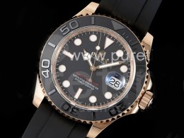 로렉스 요트마스터 3D 블랙 세라믹 블랙 다이얼 | Yacht-Master 126655 3EF 1:1 Best Edition 3D Black Ceramic Bezel on Black Rubber Strap VR3235