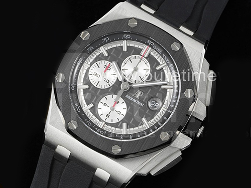 [최신작]오데마피게 로얄오크 오프쇼어 44mm 크로노그래프 그레이 다이얼 | Royal Oak Offshore 44mm SS APSF 1:1 Best Edition Gray Dial on Black Rubber Strap A3126