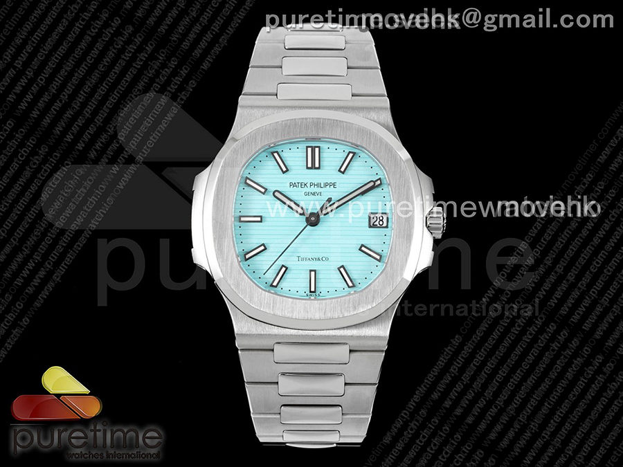 파텍필립 노틸러스 5711 티파니 블루 다이얼 | Nautilus 5711 Tiffany GRF 1:1 Best Edition Tiffany Blue Dial on SS Bracelet 324CS