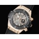 휴블럿 빅뱅 유니코 로즈골드 세라믹 스켈레톤 다이얼 | Hublot Big Bang Unico RG Ceramic ZF 1:1 Best Edition Skeleton Dial on Black Rubber Strap A1280