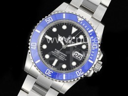 로렉스 서브마리너  41mm 블루 세라믹 베젤 블랙 다이얼 | Submariner 41mm 126619 LB Blue Ceramic 904L Steel QF 1:1 Best Edition VR3235