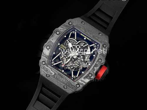 [RICHARD MILLE] 리차드밀레 RM035-2 포지 카본 베젤 스켈레톤 다이얼 블랙라버 스트랩, 홍콩명품시계 무브타임, 남자명품시계,워치,손목시계