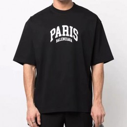 [BALENCIAGA] 발렌시아가 PARIS 22SS 프린트 라운드넥 오버핏 커플 반팔티 MM407, VT, 홍콩명품,무브타임,남자명품의류,2022신상