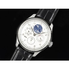 [IWC] 아이더블유씨 포르투기스 퍼페츄얼 칼렌더 데이데이트 화이트 다이얼 5034, 홍콩명품시계,남자시계,손목시계,가죽스트랩