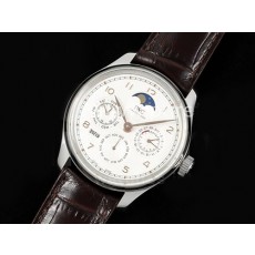 [IWC] 아이더블유씨 포르투기스 퍼페츄얼 칼렌더 데이데이트 화이트 로즈골드 다이얼 5033, 홍콩명품시계,남자시계,손목시계,가죽스트랩