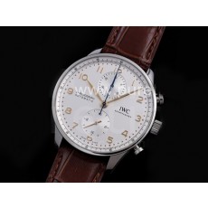 [IWC] 아이더블유씨 포르투기스 크로노그래프 IW371604 화이트 다이얼, 홍콩명품시계,남자시계,가죽스트랩,홍콩명품