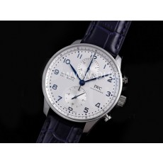 [IWC] 아이더블유씨 포르투기스 크로노그래프 IW371605 화이트 다이얼, 홍콩명품시계,남자시계,가죽스트랩,홍콩명품