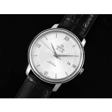 [OMEGA] 오메가 드빌 스테인레스 스틸 실버 다이얼, 홍콩명품시계,남자시계,워치,손목시계.가죽밴드,무브타임