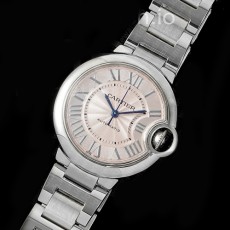 [CARTIER] 까르띠에 발롱블루 33mm 스테인레스 스틸 핑크 다이얼, 홍콩명품시계,워치,여자손목시계,명품시계,무브타임,해외직구