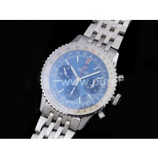 [BREITLING] 브라이틀링 네비타이머 43mm 크로노그래프 블루 다이얼, 홍콩명품시계,남자워치,손목시계,메탈스트랩