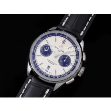 [BREITLING] 브라이틀링 프리미어 42mm 크로노그래프 화이트/블랙 다이얼, 홍콩명품시계,남자워치,손목시계,가죽스트랩