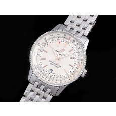 [BREITLING] 브라이틀링 네비타이머 41mm 스테인레스 스틸 화이트 다이얼, 홍콩명품시계,남자워치,손목시계,메탈스트랩