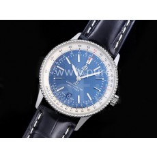 [BREITLING] 브라이틀링 네비타이머 41mm 블루 다이얼, 홍콩명품시계,남자워치,손목시계,가죽스트랩