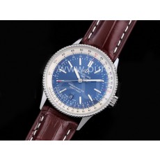 [BREITLING] 브라이틀링 네비타이머 41mm 블루 다이얼, 홍콩명품시계,남자워치,손목시계,브라운가죽스트랩