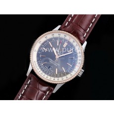 [BREITLING] 브라이틀링 네비타이머 로즈골드 41mm 그레이 다이얼, 홍콩명품시계,남자워치,손목시계,브라운가죽스트랩