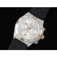 [BREITLING] 브라이틀링 크로노맷 B01 42mm 실버 다이얼, 홍콩명품시계,남자워치,손목시계,고무밴드,스트랩