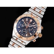 [BREITLING] 브라이틀링 크로노맷 B01 42mm 실버/로즈골드 브라운 다이얼, 홍콩명품시계,남자워치,손목시계,메탈,스트랩