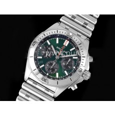 [BREITLING] 브라이틀링 크로노맷 B01 42mm 그린 다이얼, 홍콩명품시계,남자워치,손목시계,메탈,스트랩