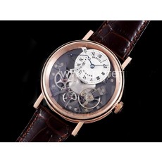 [BREGUET] 브레게 트레이디션 로즈골드 화이트 그레이 다이얼, 홍콩명품시계,명품워치,가죽스트랩