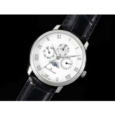 [BLANCPAIN] 블랑팡 빌레레 데이데이트 문페이즈 화이트 다이얼, 홍콩명품시계,워치,남자명품시계,가죽스트랩