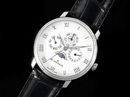 [BLANCPAIN] 블랑팡 빌레레 데이데이트 문페이즈 화이트 다이얼, 홍콩명품시계,워치,남자명품시계,가죽스트랩