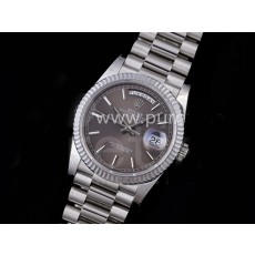 [홍콩명품시계.ROLEX] 로렉스 데이데이트 36mm 128239 904L 스틸 스틱 마크 그레이 다이얼, 롤렉스,남자명품시계,메탈시계,무브타임쇼핑몰