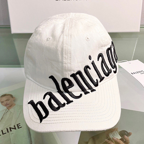 [명품레플리카.BALENCIAGA] 발렌시아가 22SS 남여공용 자수로고 모자 화이트 CA026,NNT,홍콩명품,무브타임,쇼핑몰,해외직구,구매대행사이트