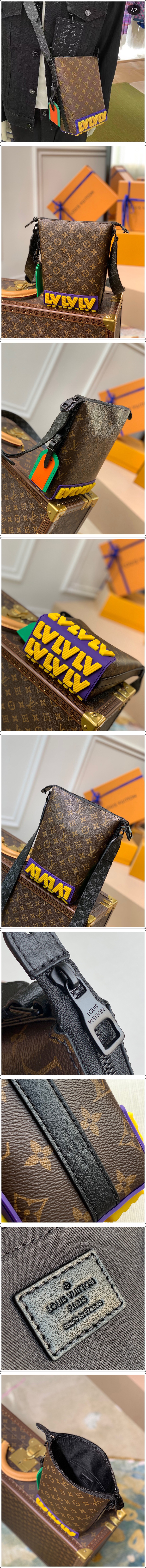 [홍콩명품,LOUIS VUITTON] 루이비통 모노그램 이클립스 남성용 메신저백 M57966, BDA, 홍콩명품가방,최신,22SS,남자가방,미러급,레플리카,무브타임,직구쇼핑몰