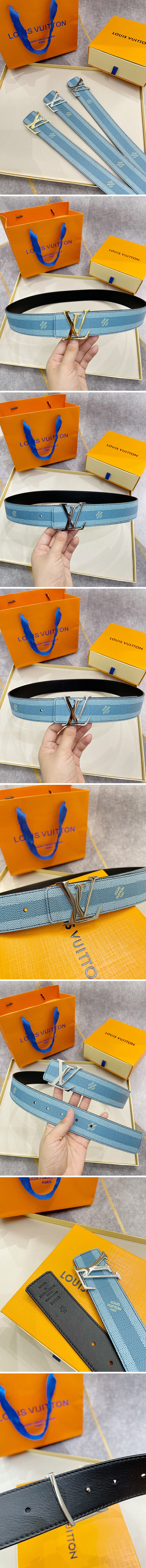 [홍콩명품,LOUIS VUITTON] 루이비통 다미에 스트리퍼스 22SS 남성용 벨트 WM531, 4.0CM, X1, 무브타임,쇼핑몰,명품레플리카,인터넷쇼핑,남자