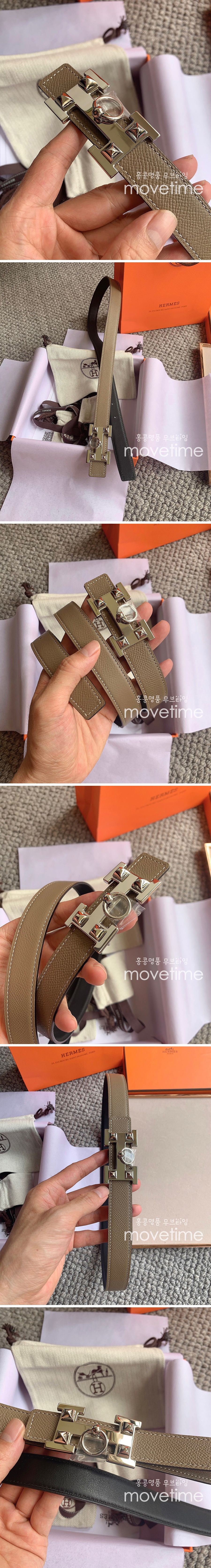 [홍콩명품,HERMES] 에르메스 22SS 연예인코디 여성용 양면벨트 2.5cm WM622, BRB, 명품의류,무브타임사이트,인터넷명품쇼핑몰,여자명품