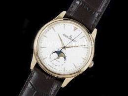 [홍콩명품시계.JAEGER-LECOULTRE] 예거르꿀뜨르 마스터 울트라 신 문페이즈 1362520 로즈골드 화이트 다이얼, 무브타임,남자명품시계,워치,중년남자,SA,명품시계