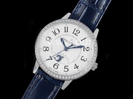 [홍콩명품시계.JAEGER-LECOULTRE] 예거르꿀뜨르 Rendez-Vous 나이트 데이 다이아몬드 베젤 화이트 다이얼, 무브타임,남자명품시계,워치,중년남자,SA,명품시계