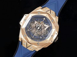 [홍콩명품시계.HUBLOT] 휴블럿 빅뱅 상블러우 II 크로노 로즈골드 블루 다이얼, 무브타임,남자명품시계,워치,중년남자,SA,명품시계