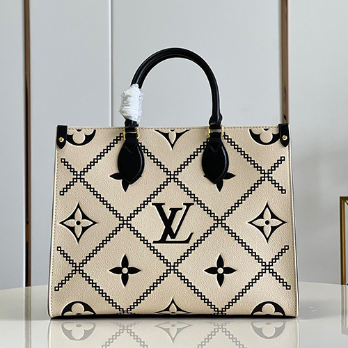 [홍콩명품,LOUIS VUITTON] 루이비통 온더고 MM 토트백 크림 M46016, BGM240, BDA, 홍콩명품가방,손목가방,크로스백,핸드백,구매대행,무브타임