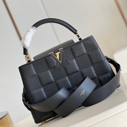 [홍콩명품,LOUIS VUITTON] 루이비통 아이보리 토뤼옹 레더 블랙 카퓌신mm M48865, BGM248, BDA, 홍콩명품가방,손목가방,크로스백,핸드백,구매대행,무브타임