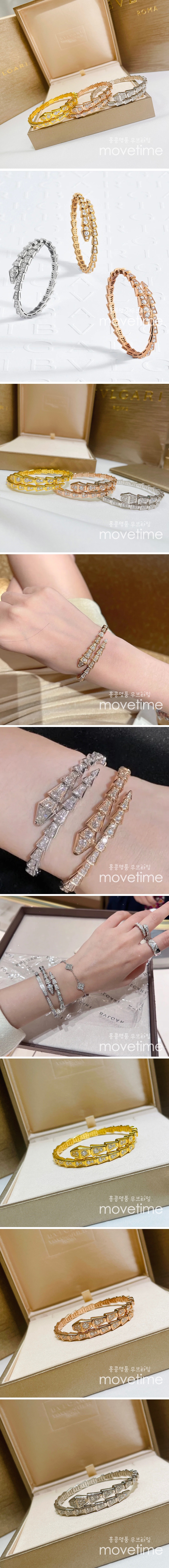 [홍콩명품.BVLGARI] 불가리 22SS 세르펜티 바이퍼 다이아 팔찌(3컬러), ET505, AGG, 홍콩명품쇼핑몰,무브타임,악세사리,잡화,생활용품