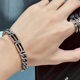 [홍콩명품.BALENCIAGA] 발렌시아가 22SS 남성 팔찌 BB Icon Gourmet Bracelet (2컬러), ET506, AGG, 홍콩명품쇼핑몰,무브타임,악세사리,잡화,생활용품