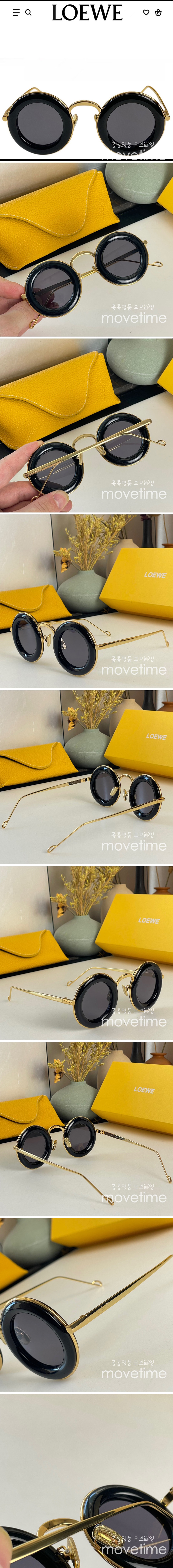 [홍콩명품.LOEWE] 로에베 23SS 라운드 선글라스 (블랙), SG194, 홍콩명품쇼핑몰,무브타임,사이트,쇼핑몰,해외직구,구매대행