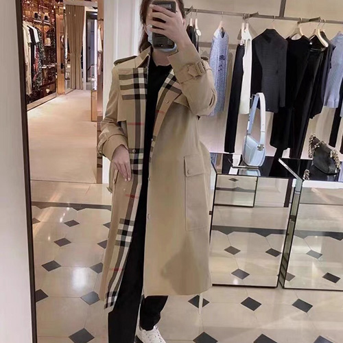 [홍콩명품.Burberry] 버버리 23SS 체크 파넬 트렌치 코트, BM4244, BR, 명품쇼핑몰,의류,무브타임사이트,인터넷쇼핑몰,해외직구로고