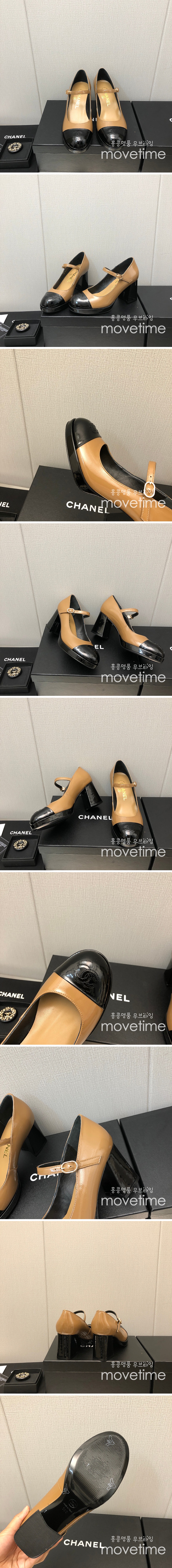 [홍콩명품.CHANEL] 샤넬 23SS 투톤 클래식 미들힐 슈즈, SE1132, SMS, 무브타임사이트,인터넷명품쇼핑몰,남자명품,슈즈,신발