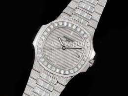 [홍콩명품시계.PATEK PHILIPPE] 파텍필립 노틸러스 5711 풀 다이아몬드 베젤 다이아몬드 다이얼, 무브타임,명품직구,고급럭셔리,남자명품시계,워치,중년남자