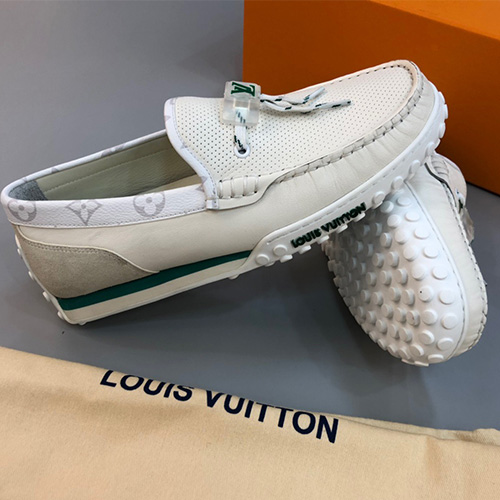 [홍콩명품.LOUIS VUITTON] 루이비통 23SS LV 레이서 라인 모카신 로퍼 (화이트), SE1171, PMD, 무브타임사이트,인터넷명품쇼핑몰,남자명품,슈즈,신발