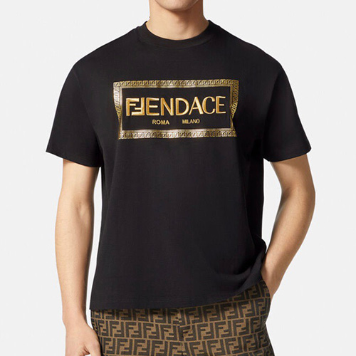 [홍콩명품,FENDI] 펜디 23SS 펜다체 fendace 로고 프린트 반팔 티셔츠 (2컬러), BM4734, JS, 온라인명품쇼핑몰,의류,무브타임사이트,인터넷쇼핑몰,해외직구