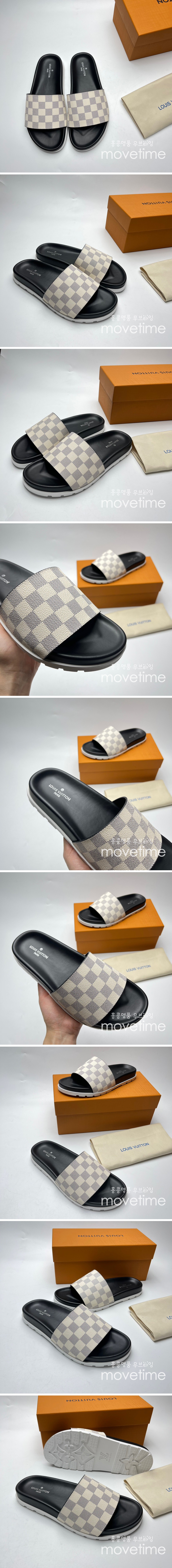[홍콩명품.LOUIS VUITTON] 루이비통 23SS 다미에 슬리퍼 (아이보리), SE1281, PMD, 무브타임사이트,인터넷명품쇼핑몰,남자명품,슈즈,신발