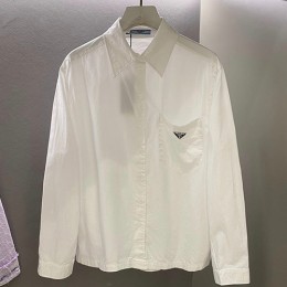 [홍콩명품,PRADA] 프라다 23SS 삼각로고 남방 셔츠, BM5141, AGG, 온라인명품쇼핑몰,의류,무브타임사이트,인터넷쇼핑몰,해외직구